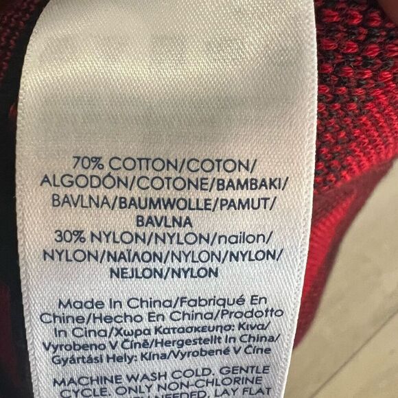 Chaps Skirt Womens Medium Red Buffalo Plaid Pull On Knee Length Classic Preppy - Picture 6 of 6